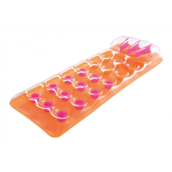 Neonowy Materac plażowy BESTWAY Pomarańczowy 188x71cm + Zestaw naprawczy